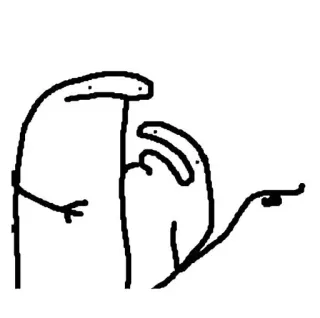 🐐 sticker, cartoon, mittelfinger telegram sticker