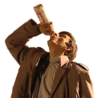 🧐 drinken, alcohol, man, fles telegram sticker