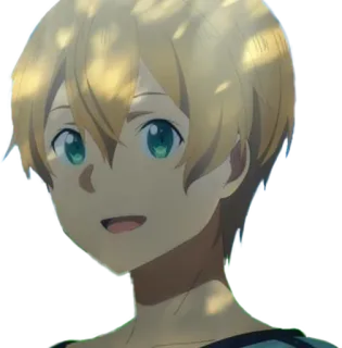 😄 Eugeo Sword Art Online animé, eugeo, sword art online, personnage, souriant whatsapp sticker