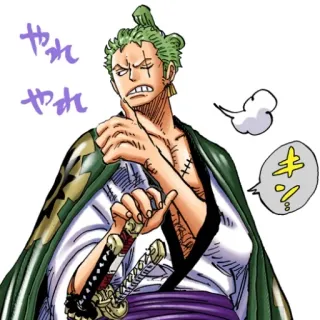 😬 Roronoa Zoro One Piece やれやれ Anime, Manga, Spadaccino, Pirata, Zoro telegram sticker