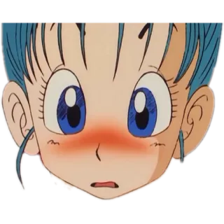 😳 Bulma Dragon Ball anime, Bulma, Dragon Ball, cartoon, animation telegram sticker