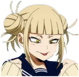 😛 Himiko Toga My Hero Academia 动漫, 反派, 个性, 渡我, 病娇 telegram sticker