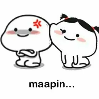 ☹️ maapin... süß, Entschuldigung, Cartoon, kawaii, Sticker telegram sticker
