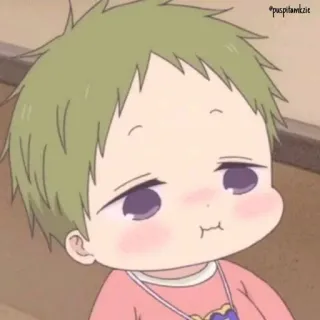 😳 Anime, Dziecko, Słodkie, Naklejka, Kreskówka telegram sticker