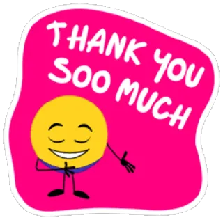 😇 THANK YOU SOO MUCH terima kasih, syukur, emoji, apresiasi telegram sticker
