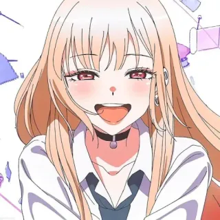 😐 Marin Kitagawa My Dress-Up Darling อนิเมะ, ผู้หญิง, น่ารัก, คอสเพลย์, My Dress-Up Darling, Marin Kitagawa telegram sticker