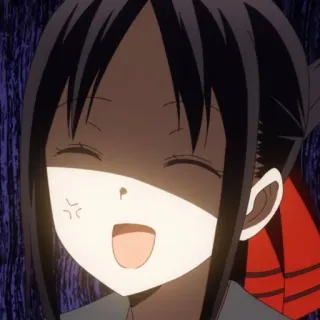 😡 Kaguya Shinomiya Kaguya-sama: Love Is War Аниме, Манга, Кагуя-сама, Любовь это война, Злой, Шиномия, Лицо telegram sticker