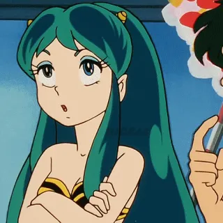 @STIKERFORALL URUSEI YATSURA LUM LAMU' PHOTO STICKERS telegram stickers