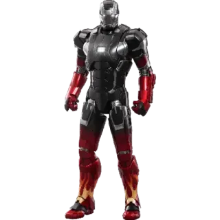 💪 Iron Man Iron Man, super-héros, armure, Marvel, Avengers, personnage telegram sticker