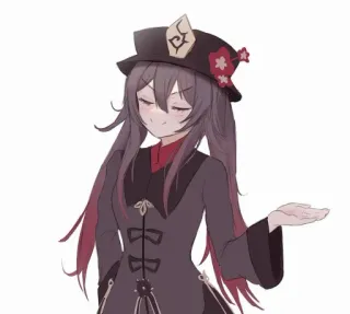 🤷‍♀ Hu Tao Genshin Impact Anime, Video game, Genshin Impact, Hu Tao, Personagem, Fofo telegram sticker