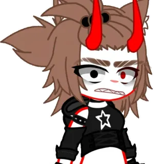🚬 anime, cartoon, character, demon telegram sticker