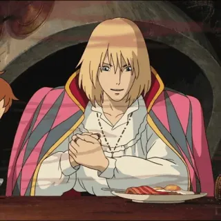 🐇 Howl Howl's Moving Castle Anime, Studio Ghibli, El castillo ambulante, Howl telegram sticker