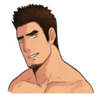 Muscular Boy_by Kitty telegram stickers