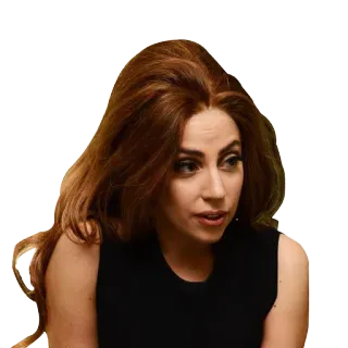 👩 Lady Gaga cantante, celebridad, mujer, estrella pop, músico, retrato telegram sticker