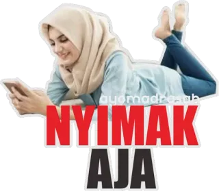 😁 NYIMAK
AJA kobieta, hidżab, relaks, czytanie telegram sticker
