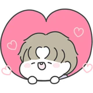 😴 süß, Herz, kawaii, Cartoon, Liebe, Aufkleber telegram sticker