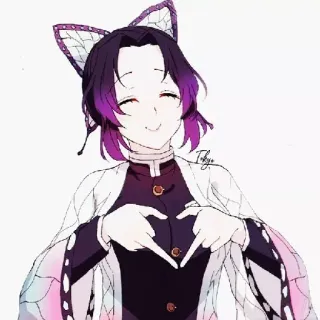 ❤️ Shinobu Kocho Demon Slayer Anime, Demon Slayer, Shinobu Kocho, Corazón, Lindo, Manga, Personaje telegram sticker