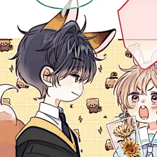 📼 Anime, Cartoon, Niedlich, Figuren, Illustration whatsapp sticker