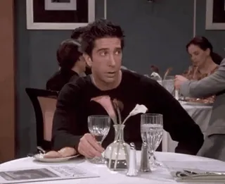 ⌛️ Ross Geller Friends Росс, Друзья, Комедия, Ситком, Ресторан whatsapp sticker