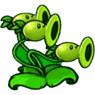 🫛 Plants vs. Zombies plants vs zombies, repeater, plant, video game, cartoon, friendly whatsapp sticker