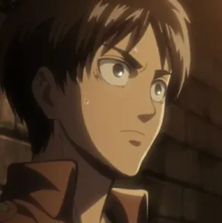 🦜 Eren Yeager Attack on Titan Anime, Personage, Manga, Eren, Eren Yeager, Attack on Titan telegram sticker