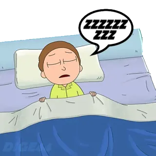 😴 Morty Smith Rick and Morty ZZZZZZ
ZZZ dormir, cansado, cama, durmiendo, zzz, dibujos animados, rick y morty telegram sticker
