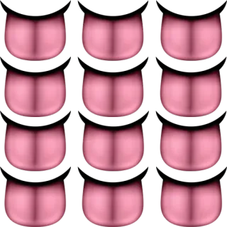 👅 lengua, rosa, patrón, textura whatsapp sticker