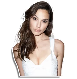 😗 Gal Gadot atriz, celebridade, mulher, retrato, beleza, modelo whatsapp sticker