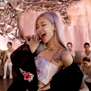 😘 Rose певица, k-pop, роза, женщина, девушка telegram sticker