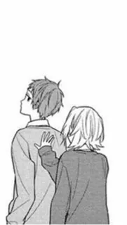 😊 anime, manga, friendship, hand on shoulder telegram sticker