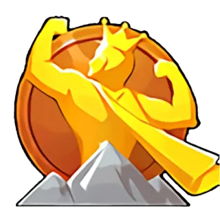 💪 fitness, muscle, medal, gold, strength, trophy telegram sticker