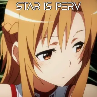 🤔 STAR IS PERV animé, fille, personnage telegram sticker