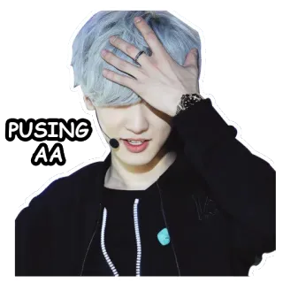 😅 PUSING AA pusing, aa, sticker, exhaustion, tired, indonesian whatsapp sticker