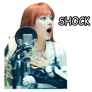 ✖️ SHOCK shock, expression, surprise, emotion, woman whatsapp sticker