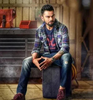 ❤️ Virat Kohli Virat Kohli, Indian cricketer, sports, athlete, celebrity telegram sticker