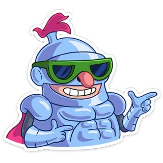 😉 kartun, karakter, stiker, keren, lucu, robot telegram sticker