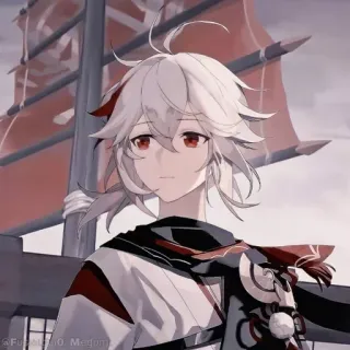 💠 Kaedehara Kazuha Genshin Impact anime, genshin impact, kaedehara kazuha, video game character whatsapp sticker