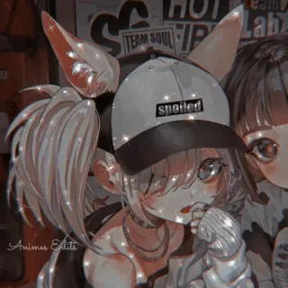 🖤 spoiled fille anime, gâté, mignon, dessin animé, anime, fille, chapeau telegram sticker