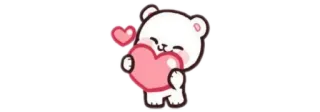 💖 หมี, ความรัก, น่ารัก, หัวใจ, สติกเกอร์, การ์ตูน telegram sticker