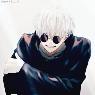💠 Gojo Satoru Jujutsu Kaisen Anime, Gojo, Gojo Satoru, Jujutsu Kaisen, Pegatina whatsapp sticker