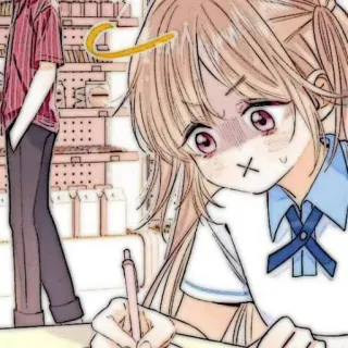 🧸 Anime, Manga, Fille, Étudiante, Dessin telegram sticker