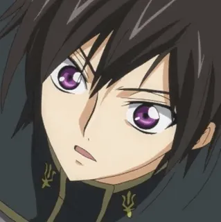 🥀 Lelouch Lamperouge Code Geass 애니메이션, 캐릭터, 를르슈, 를르슈 람페르지, 코드 기아스, 애니 남캐 telegram sticker