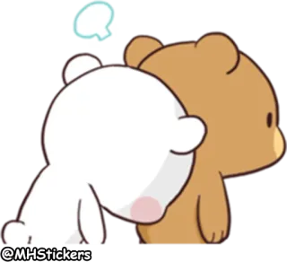 😞 @MHStickers lindo, osos, pegatina, dibujos animados whatsapp sticker