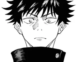 😳 Megumi Fushiguro Jujutsu Kaisen Megumi Fushiguro, Jujutsu Kaisen, Anime, Manga, Czarodziej, Poważny, Ciemne włosy, Czarne włosy telegram sticker
