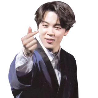 ❤️ Jimin K-Pop, Sänger, Jimin, BTS, Herzgeste, Koreanischer Pop telegram sticker