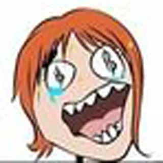 😍 meme, cartoon, funny face, internet meme, crazy, trollface, rage comic telegram sticker