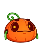 🤦♂️ zucca, pianta, verdura, cibo, cartone animato, halloween, autunno, autunno telegram sticker