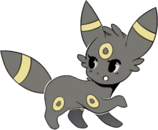 😃 Umbreon Pokemon pokemon, umbreon, anime, kartun, stiker whatsapp sticker