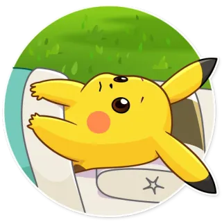 😕 Pikachu Pokemon pokemon, pikachu, sleep, cute, relax telegram sticker