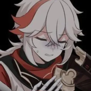 😰 Kaedehara Kazuha Genshin Impact 动漫, 原神, 枫原万叶, 角色 telegram sticker
